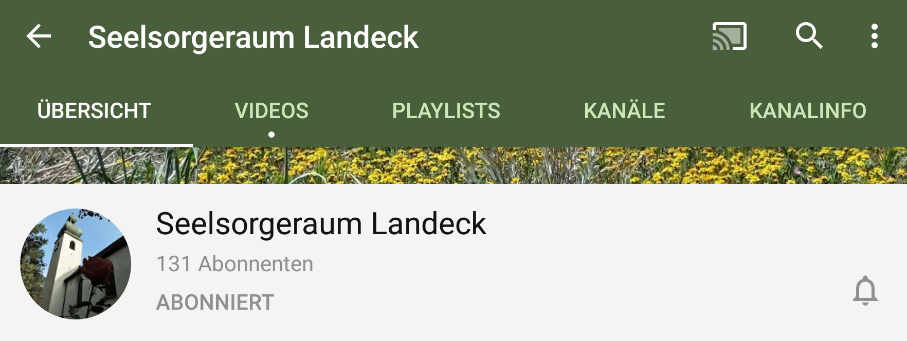 Seelsorgeraum Landeck Youtubekanal